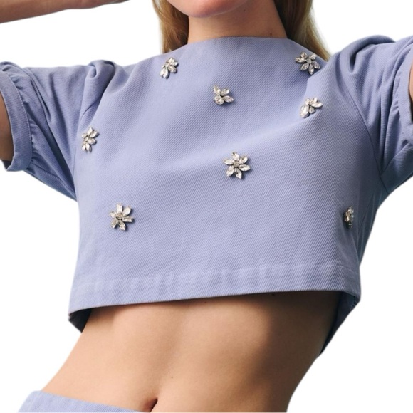 En Saison Jeweled crop top - Picture 1 of 6
